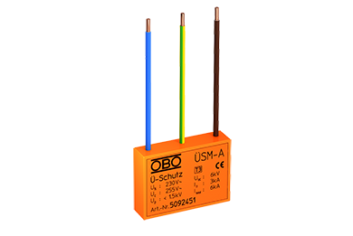 USM-A 255 (1 polig + NPE + akoustisch signaal) 3kA